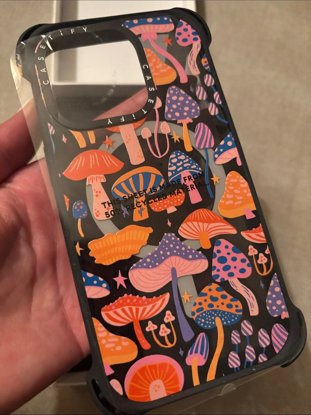 CASETiFY Bounce iPhone 14 Pro Case Magic Mushrooms